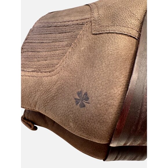 Lucky Brand Hikalli Size 6 EU 36.5 Brown Bootie Western Shoe NWOB Ankle Boot - Picture 3 of 11